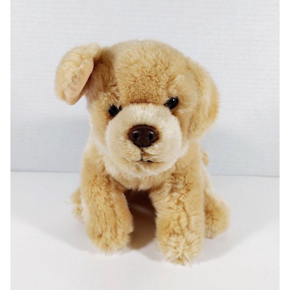 Toys R Us Golden Retriever Plush Lab 9" 2015 Stuffed  Animal Puppy Dog Realistic